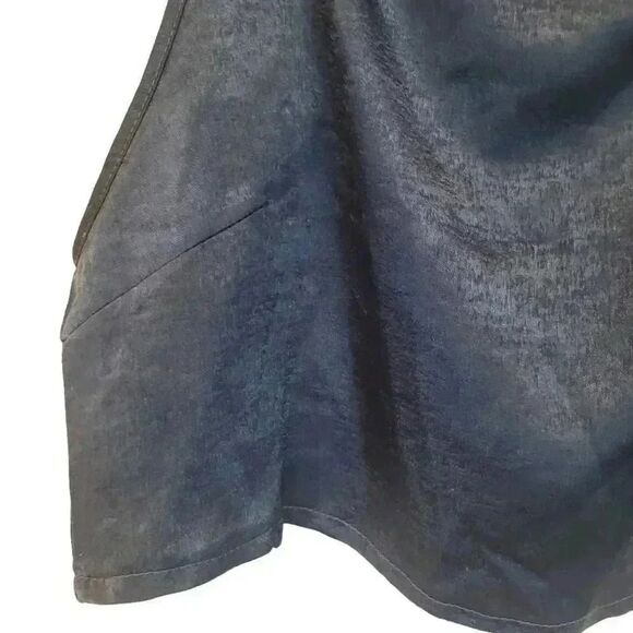 Missguided Women's Steel Blue Shiny Poly Satin Camisole w Adj Straps - Picture 3 of 5